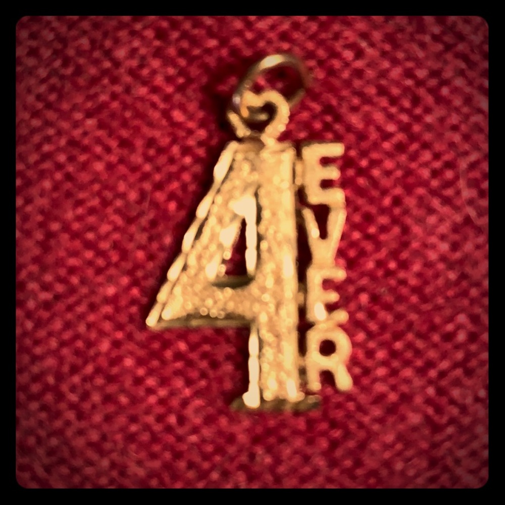 10K Yellow Gold “4Ever” Pendant